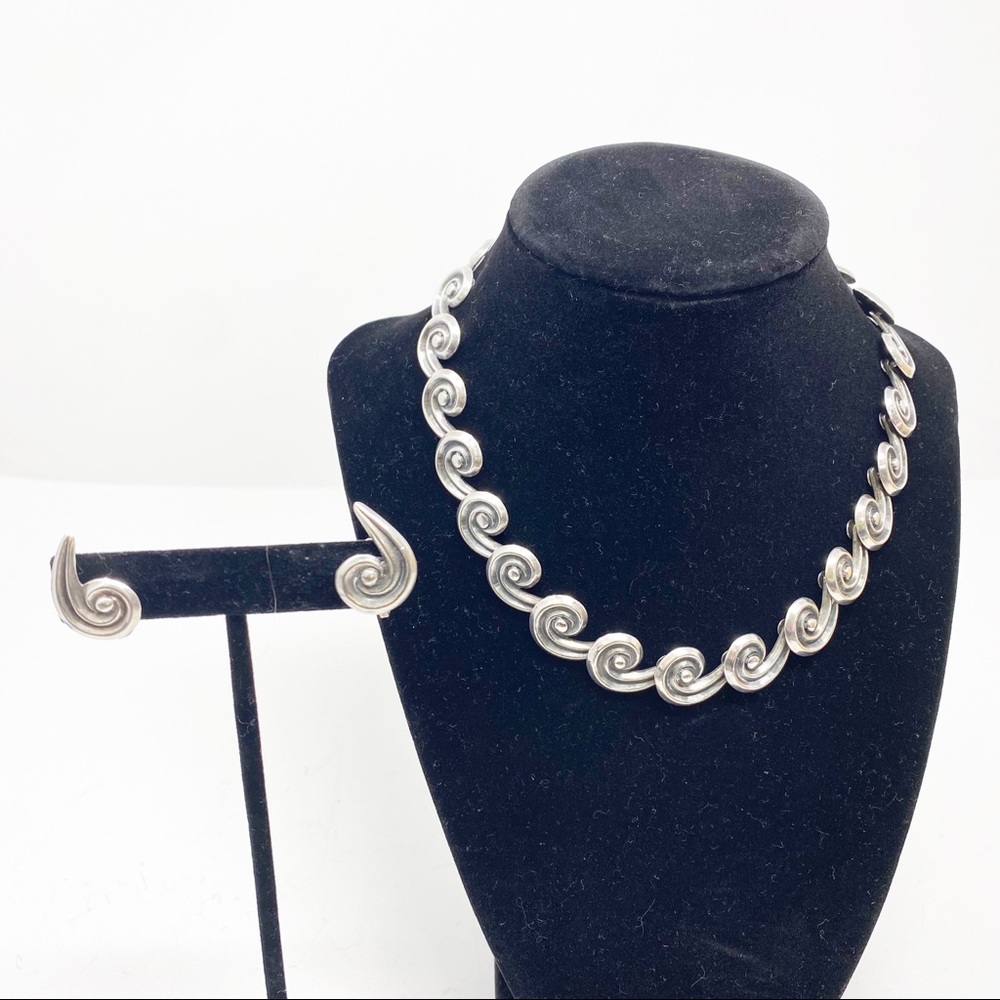 117 Los Castillo Taxco necklace earring set